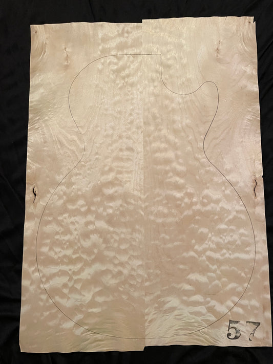 Bookmatched 3A Quilted Maple Veneer