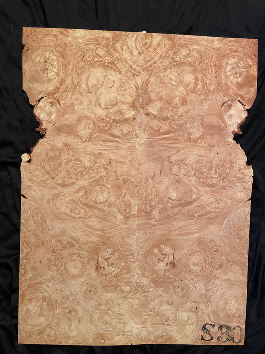 Bookmatched 3A Burl Maple Veneer